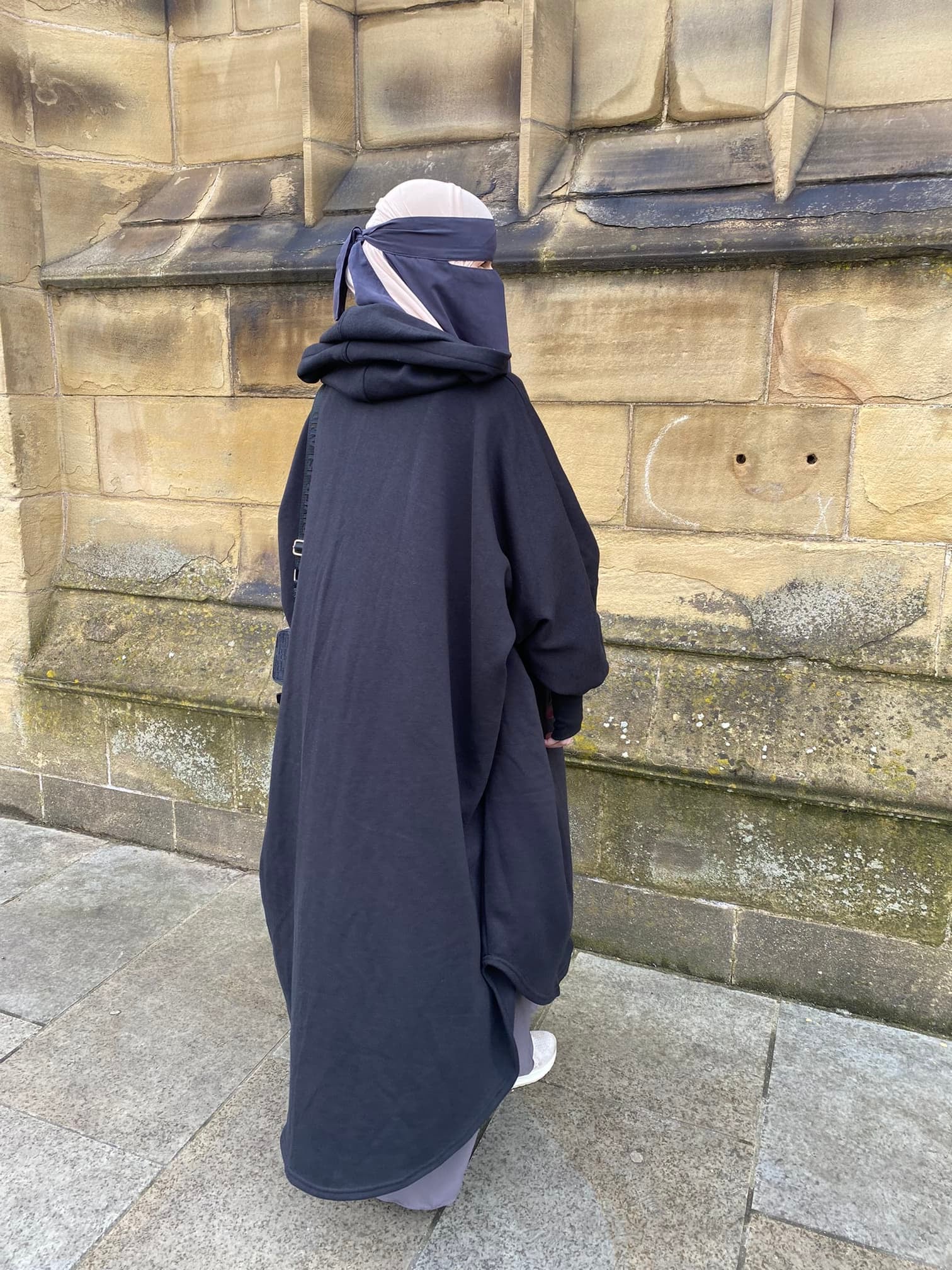 Abaya Jilbab Oversized Poncho Fleece Jacket