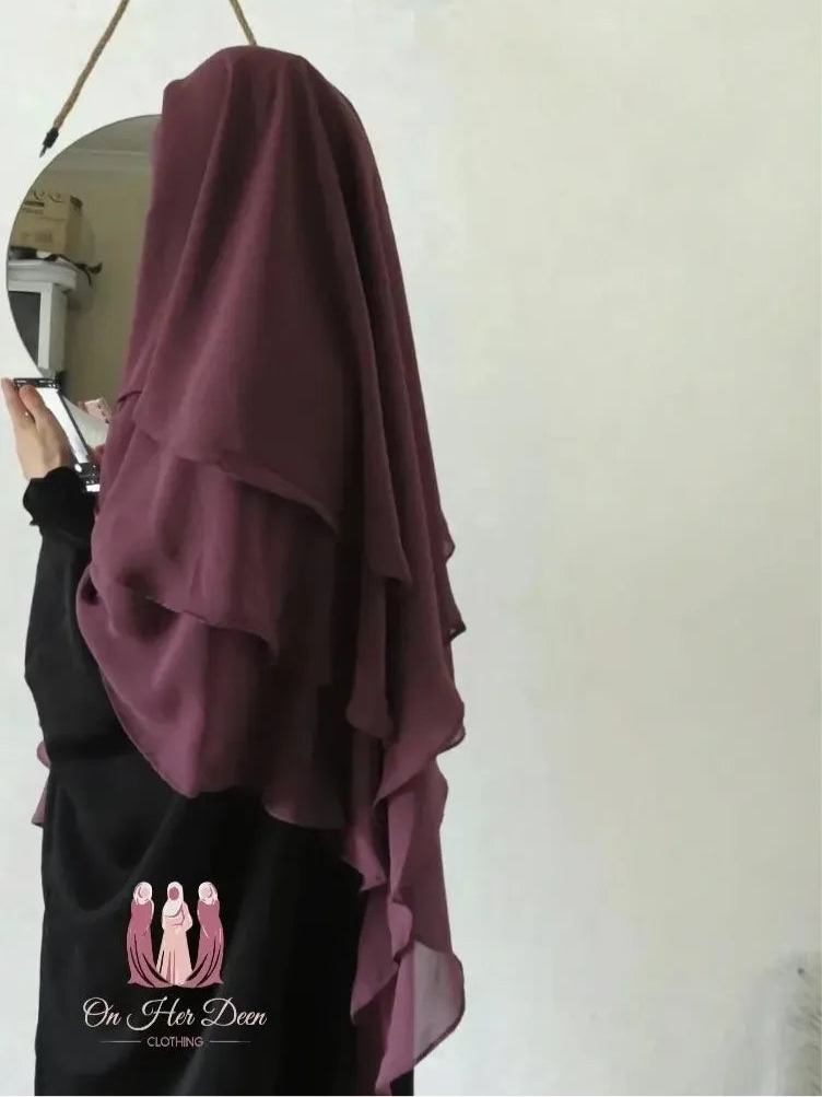 Elegant Modest Layered Khimars