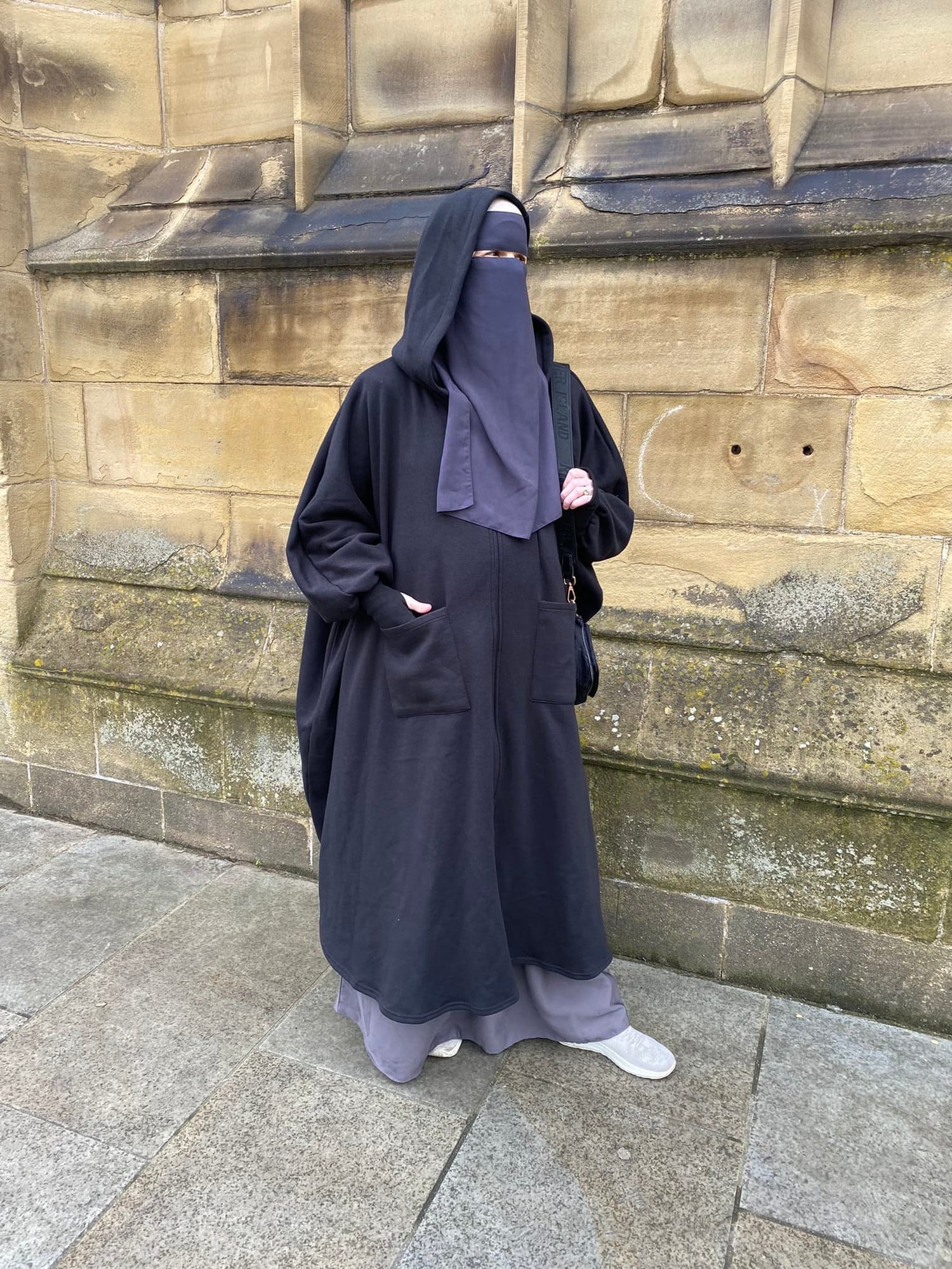 Abaya Jilbab Oversized Poncho Fleece Jacket