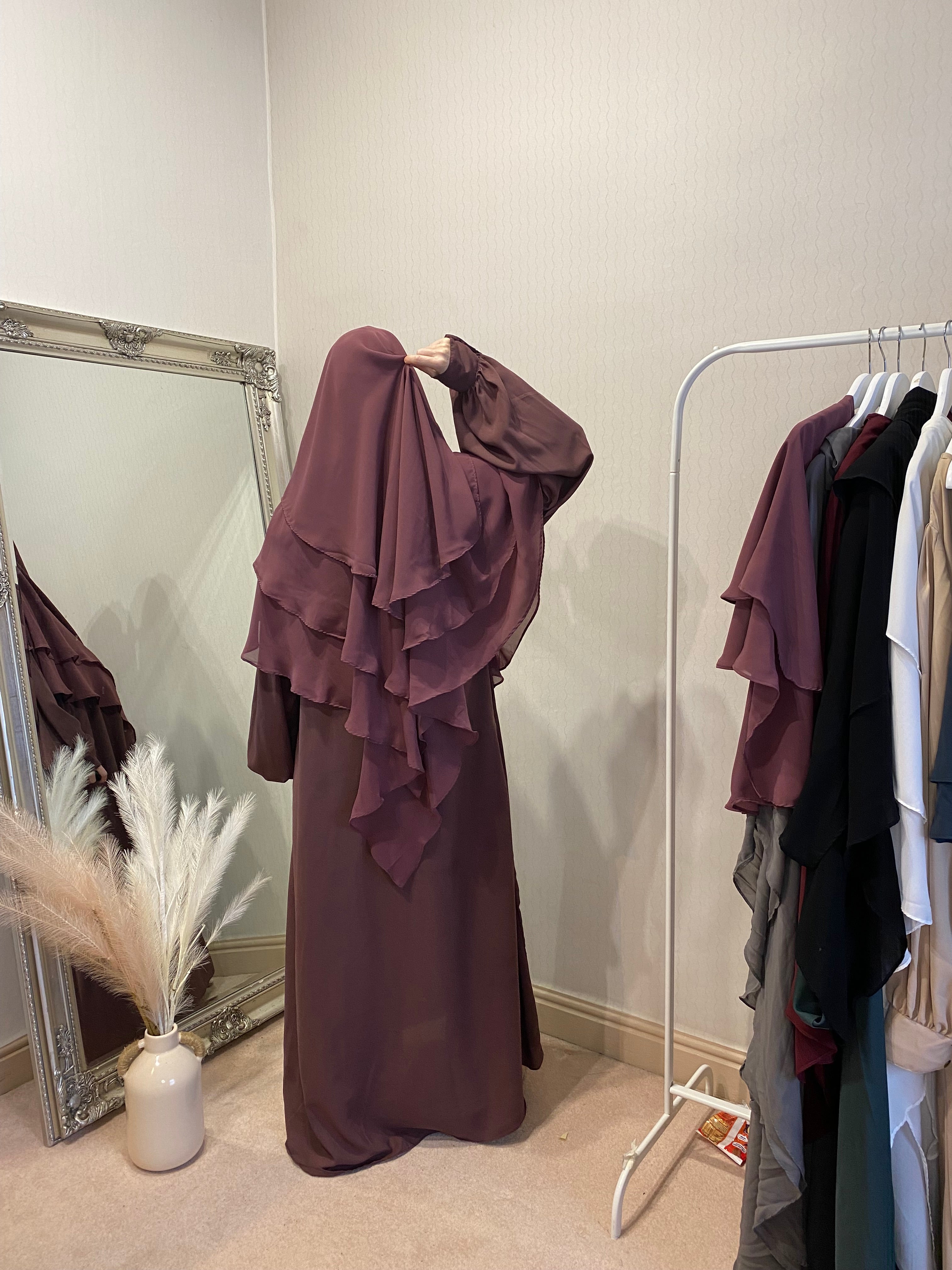 Elegant Modest Layered Khimars