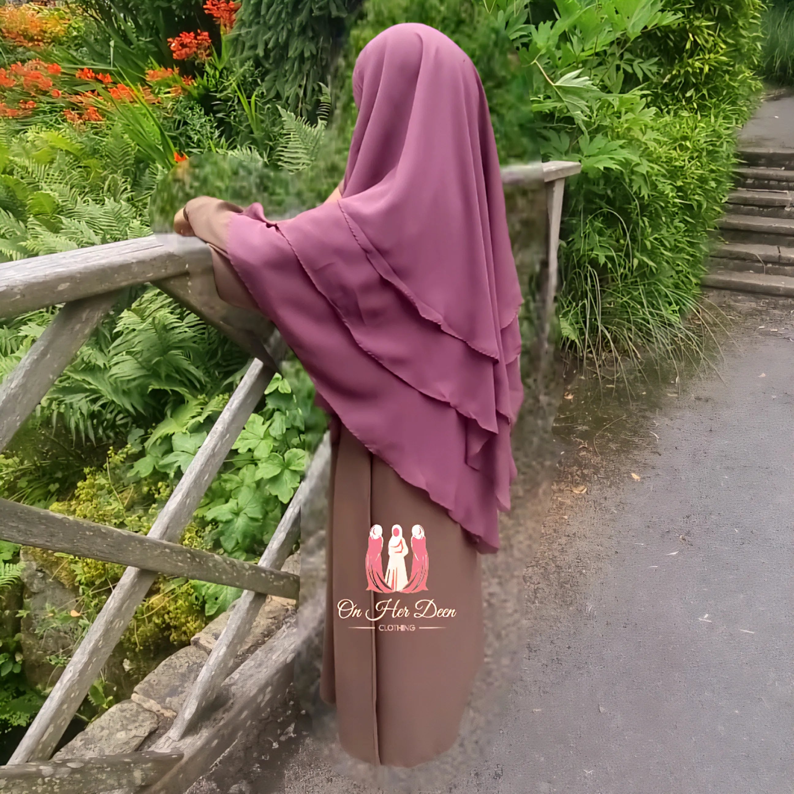 Girls Korean chiffon Layered Khimar Hijabs