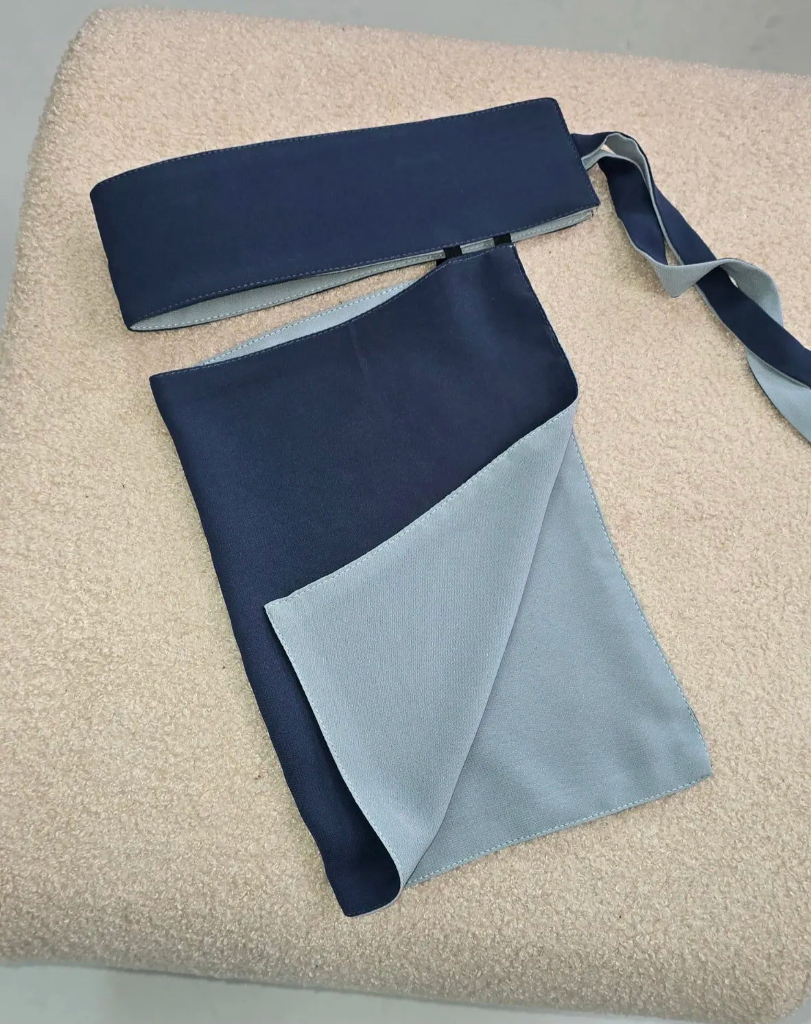 Reversible 2 in 1 Stiff Headband Saudi Niqab
