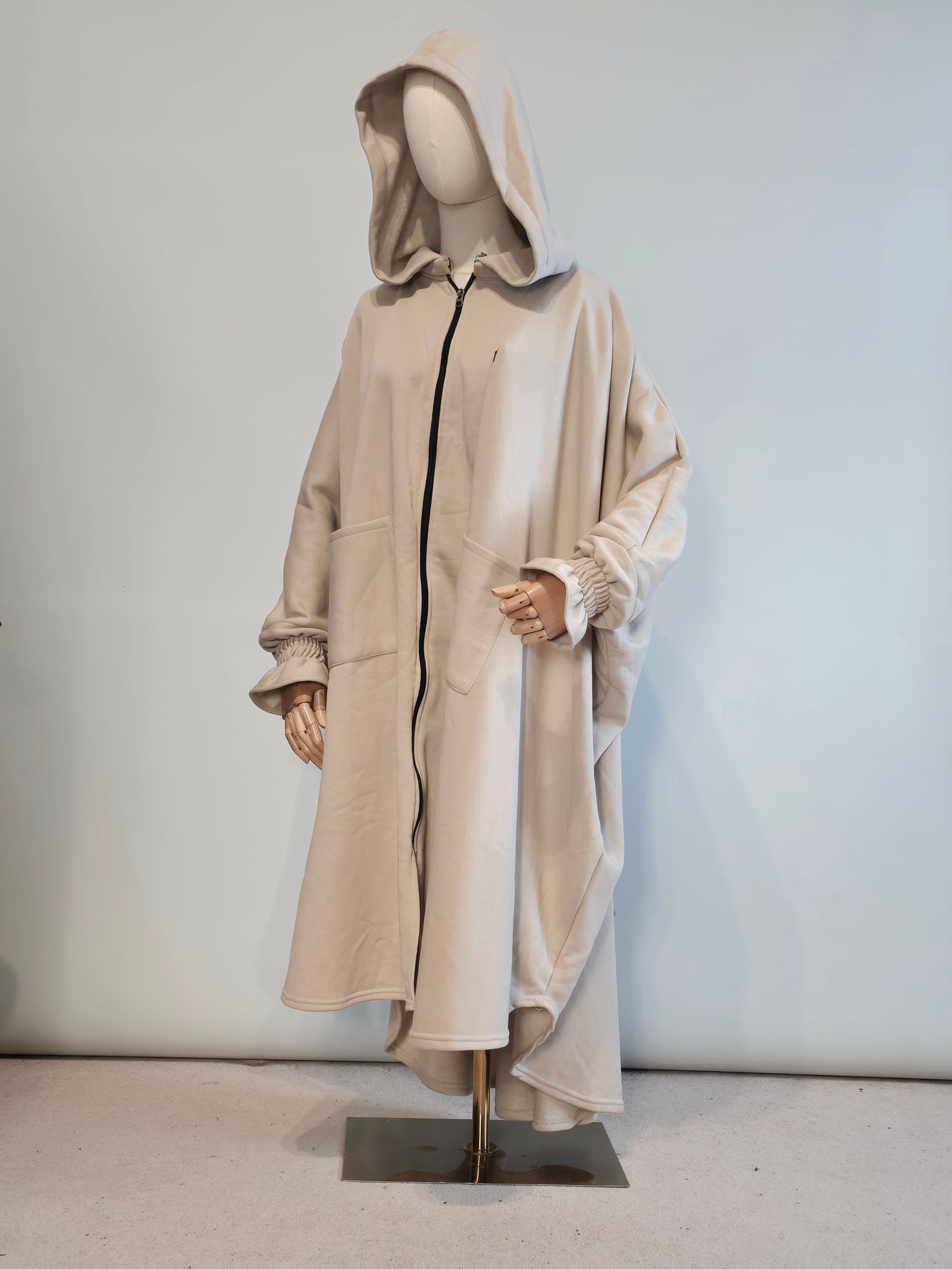 Aura Oversized Poncho Abaya-Musk