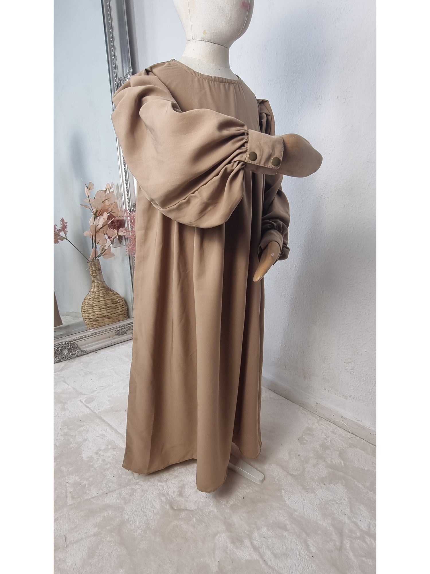 Kids Puff Sleeve Abaya