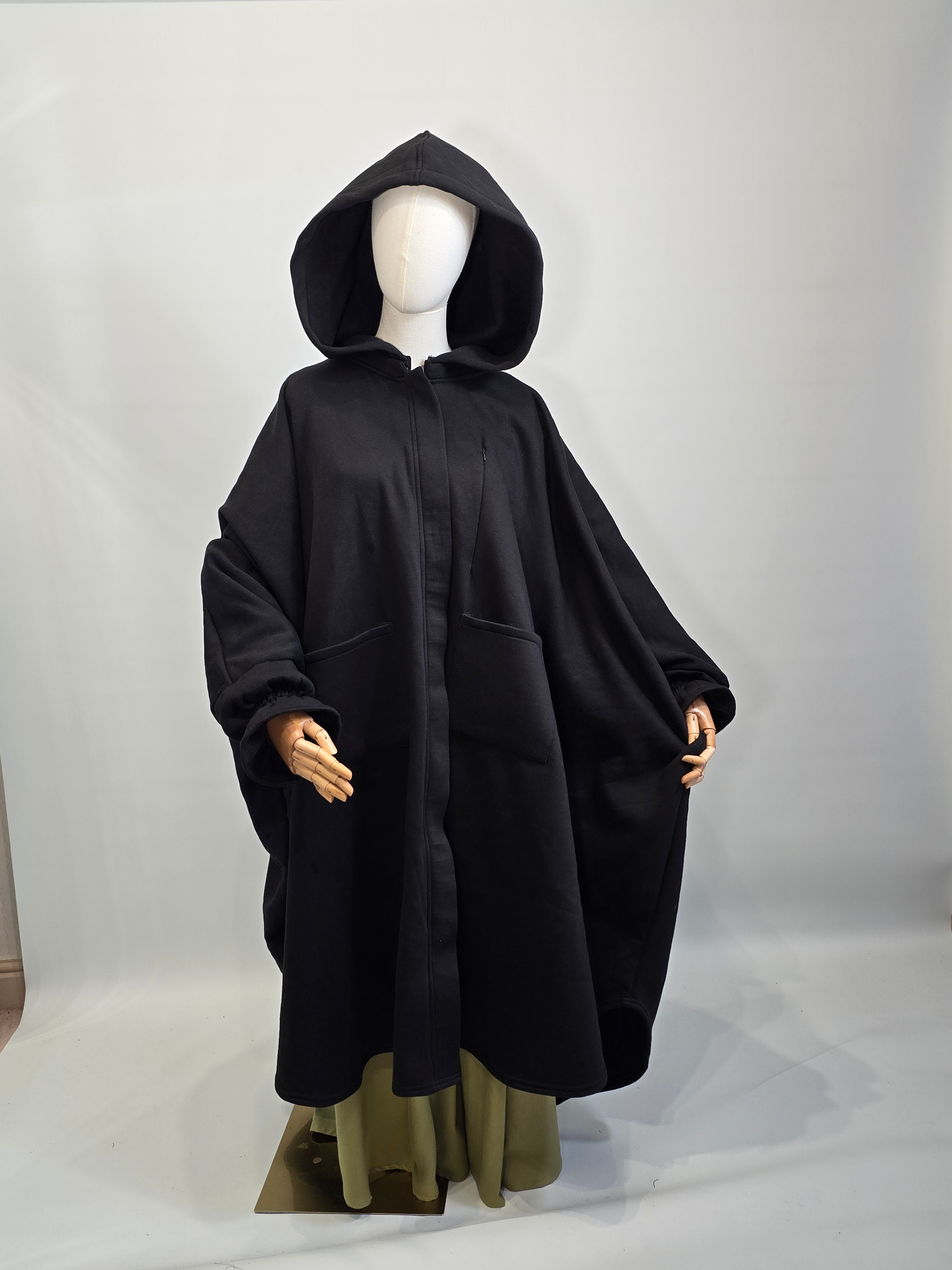 Oversized Abaya Poncho Jacket fleece