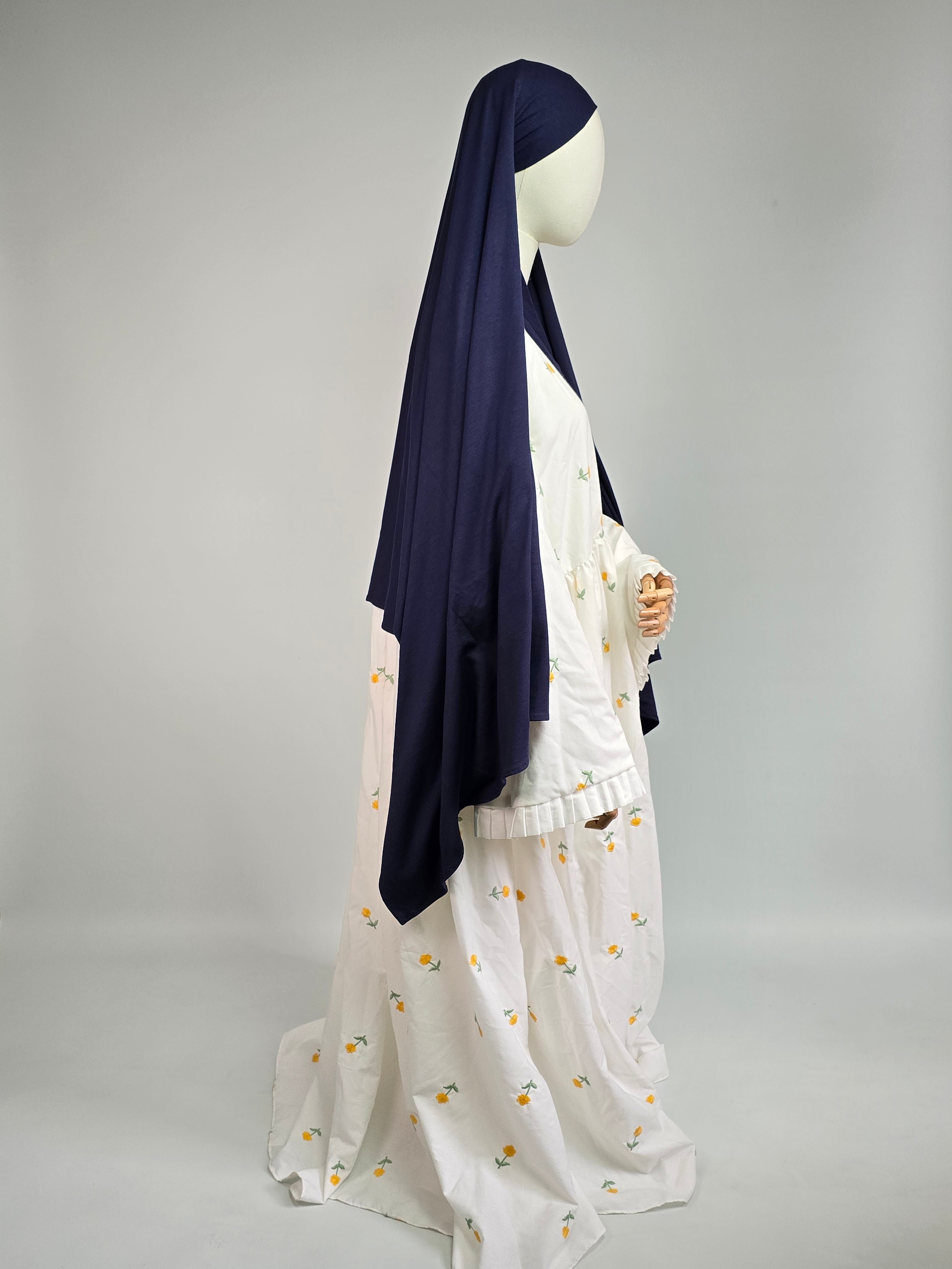 Navy Blue Premium Jersey XL Hijab