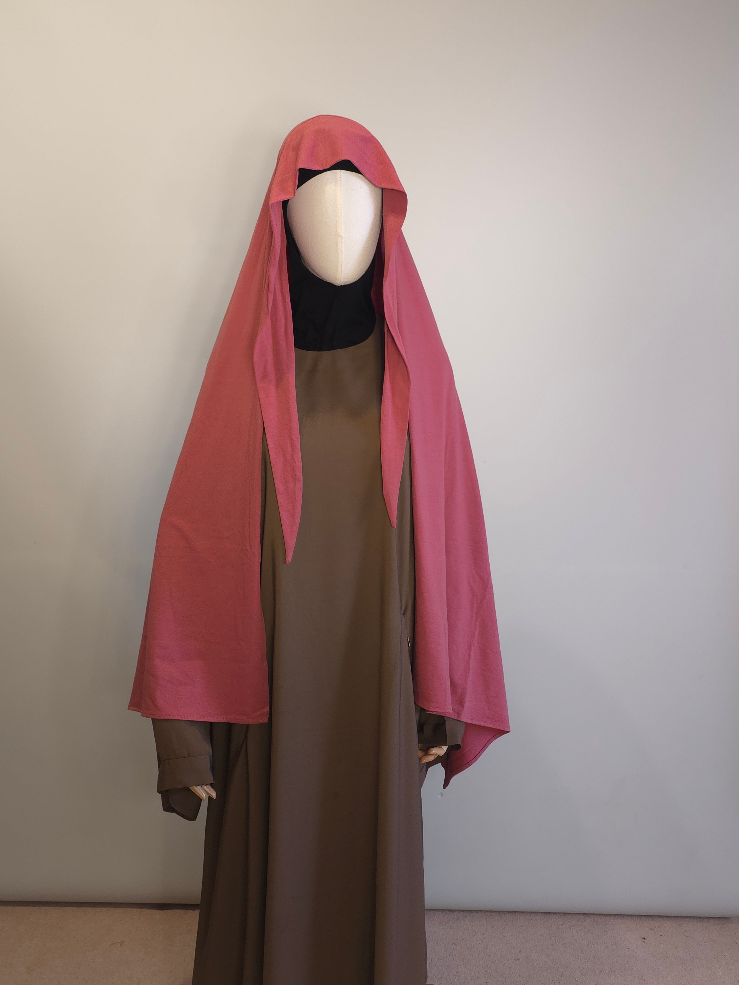 Tieback hijab Mauve Jersey-onherdeenclothing