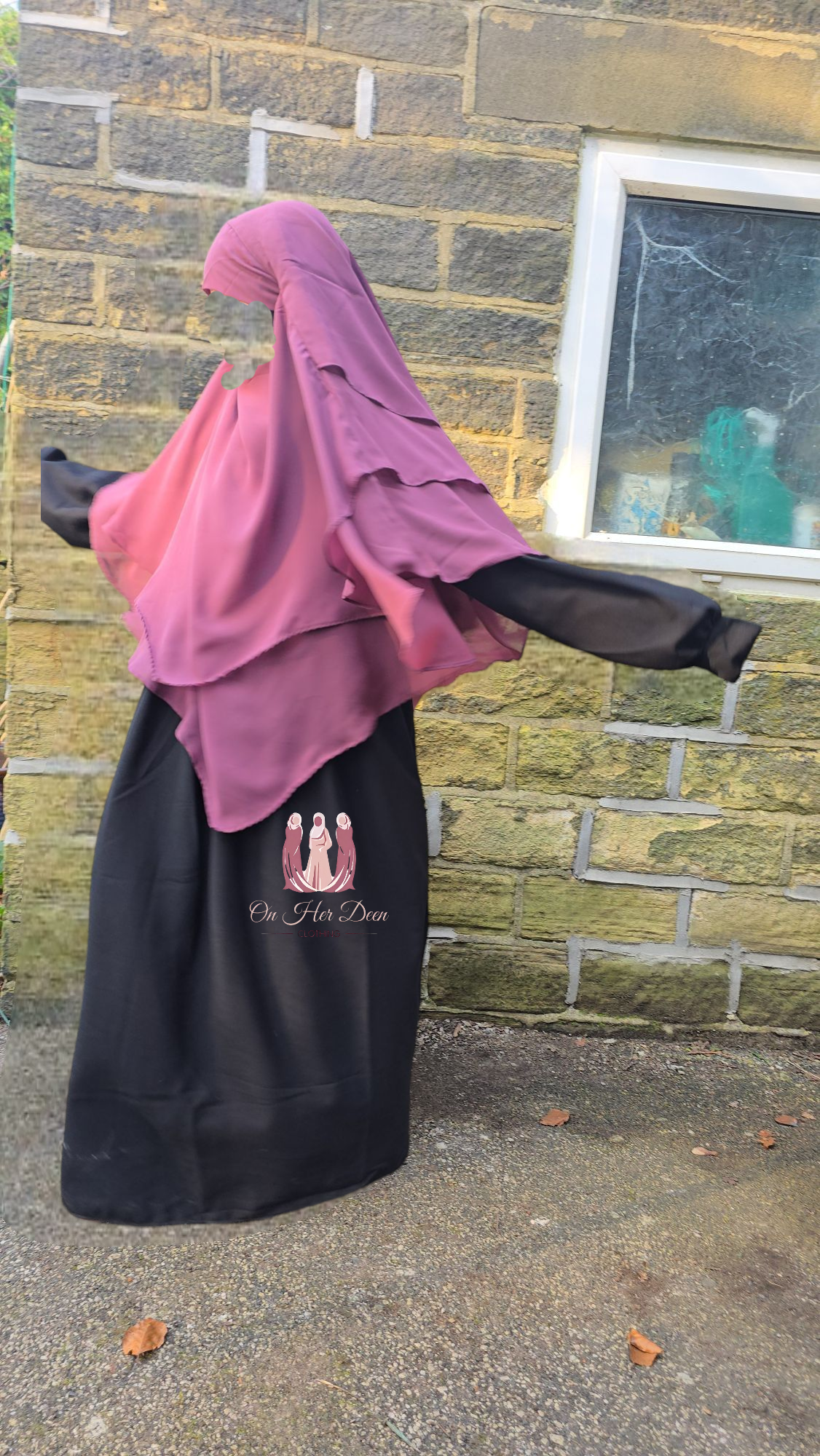 Girls Three Layer Chiffon Hijab