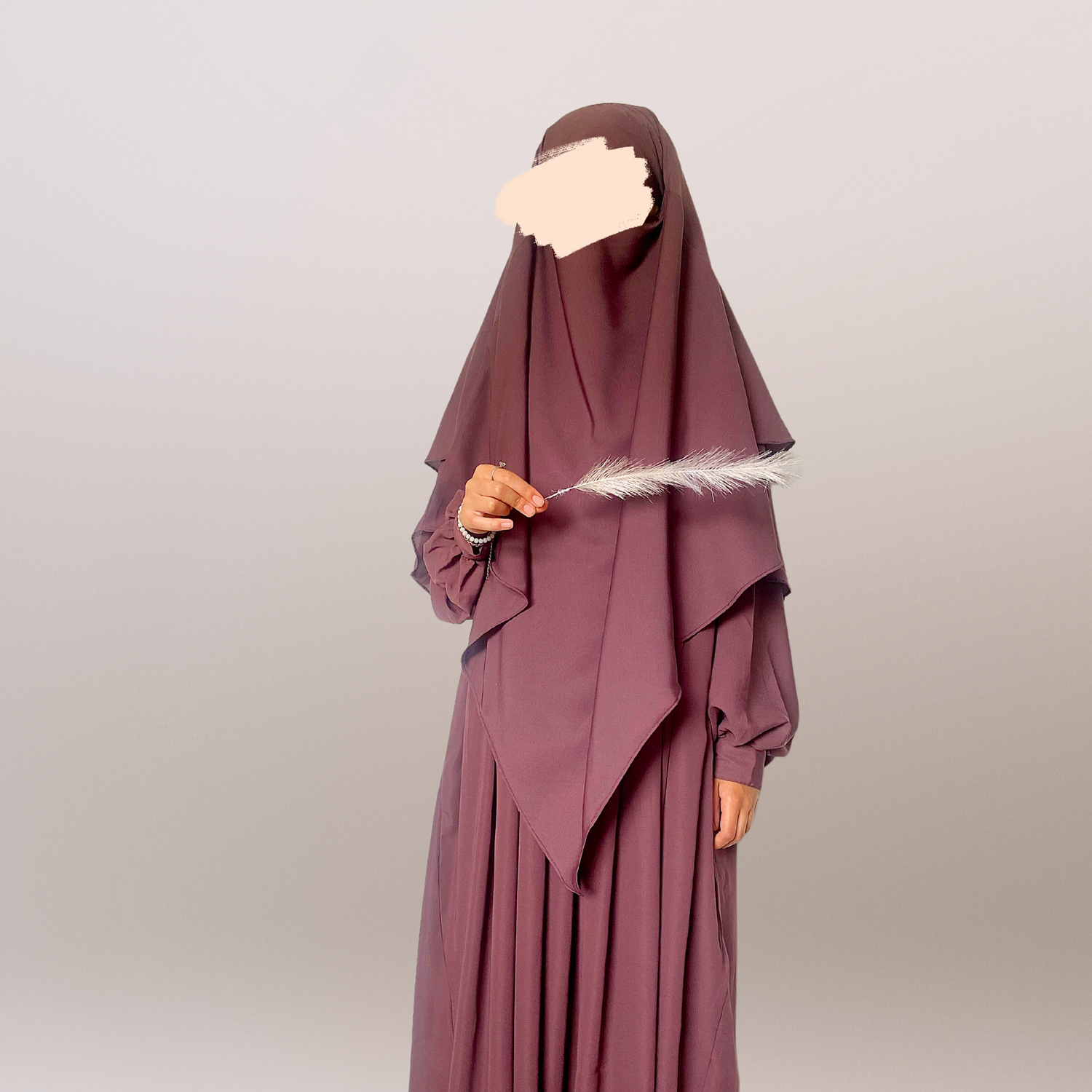 Abaya Khimar sets Kids dusky pink OnHerDeen Clothing
