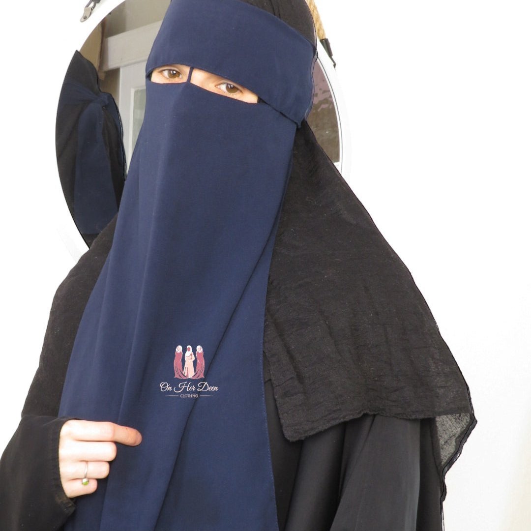 Flap Niqab with nose string