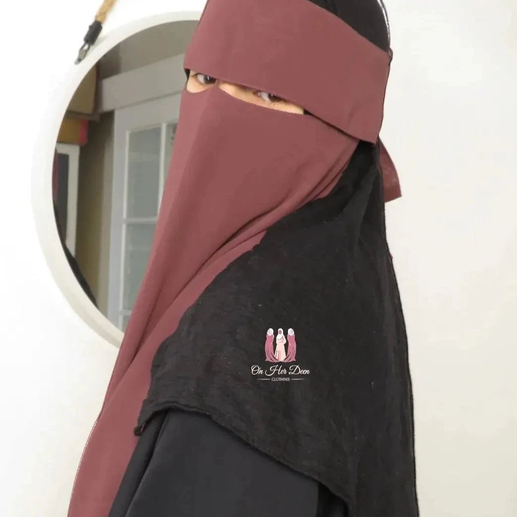 Flap Niqab with nose string