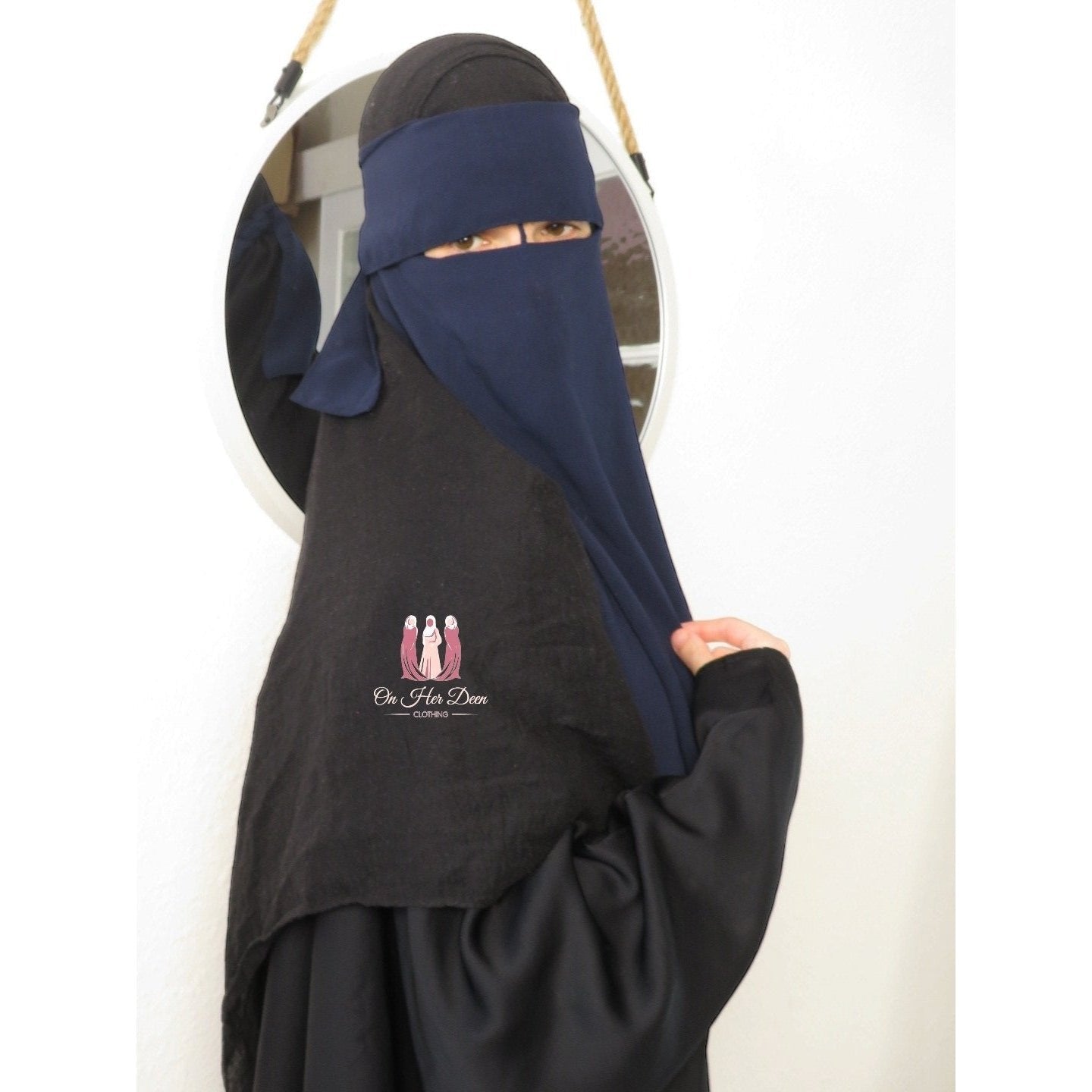 Flap Niqab with nose string