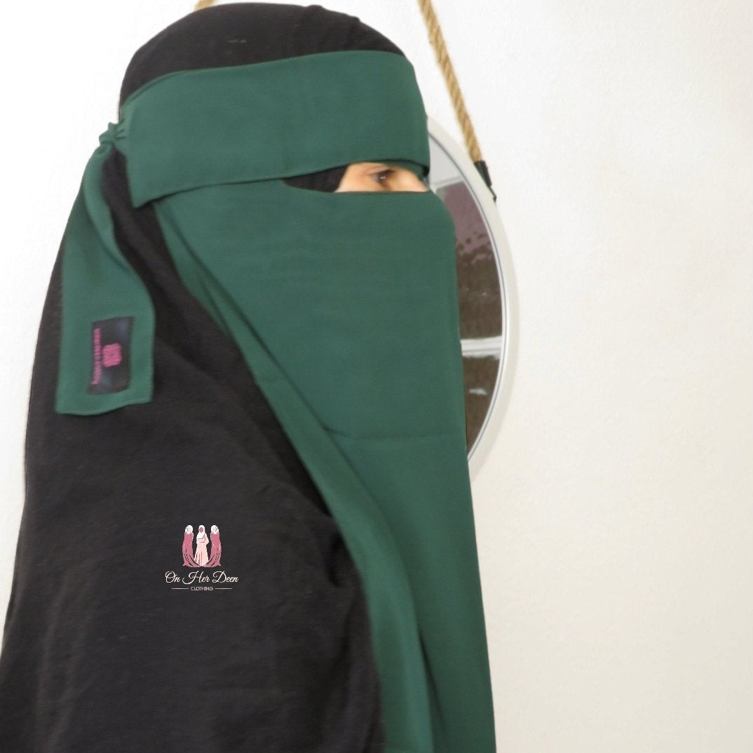 Flap Niqab with nose string