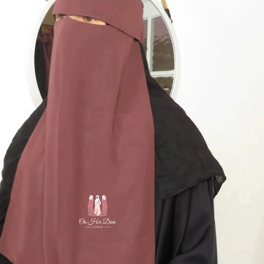 Flap Niqab with nose string