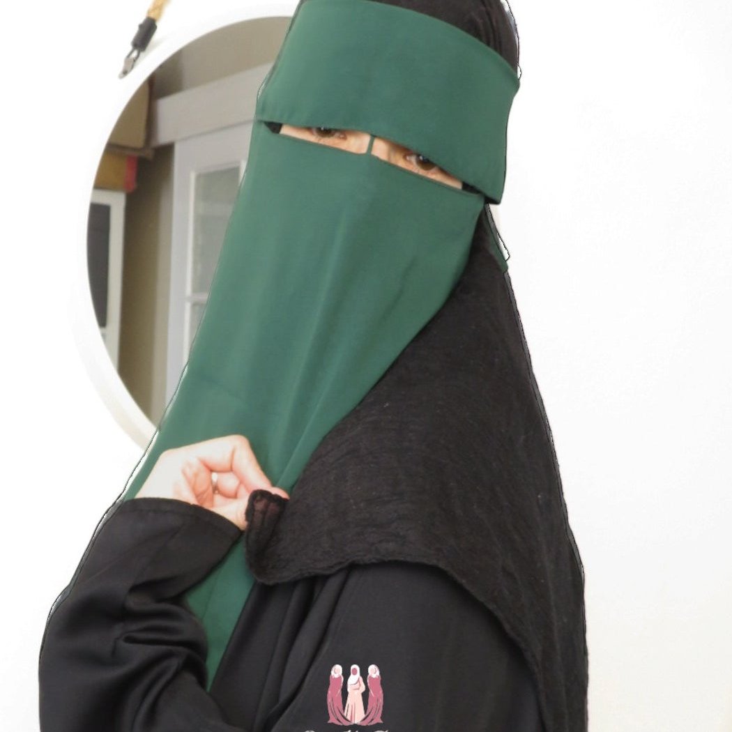 Flap Niqab with nose string