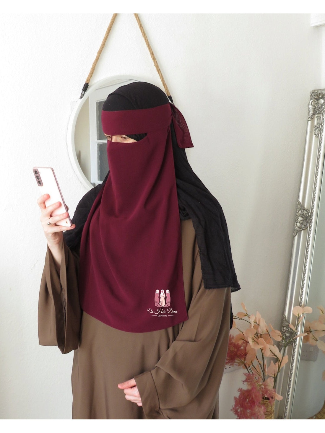 1 Layer Nose String Niqab - OnHerDeen