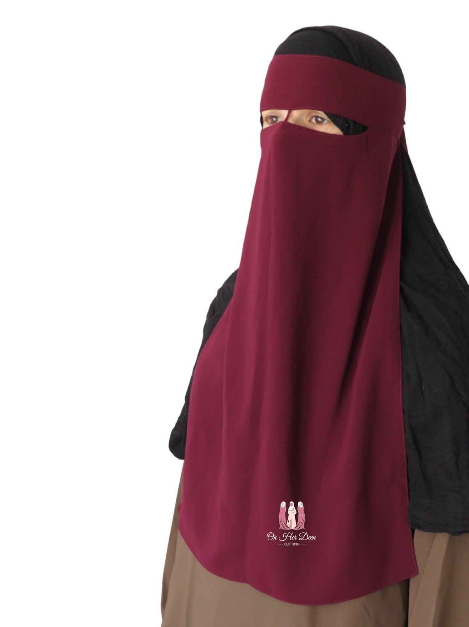 1 Layer Nose String Niqab - OnHerDeen