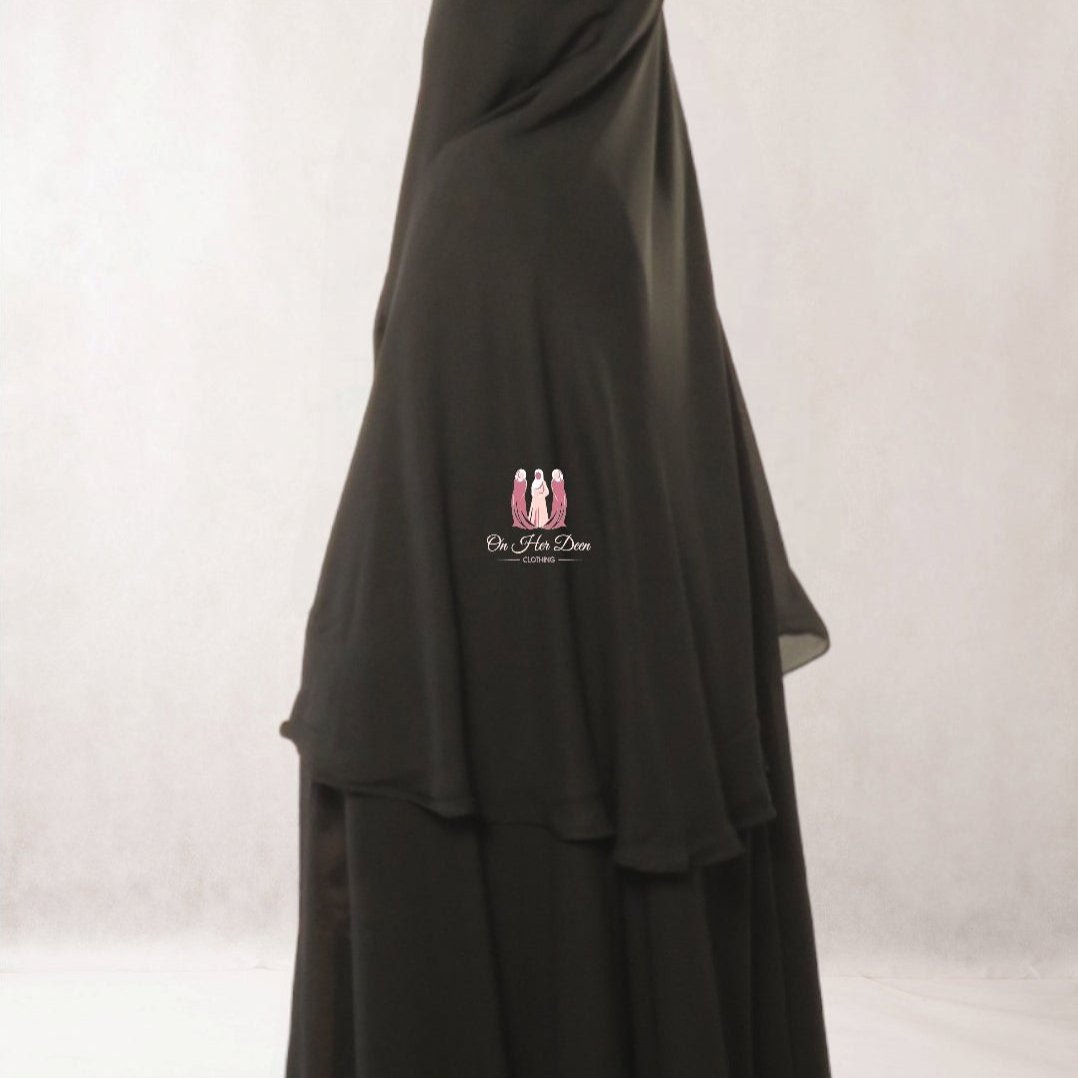 Xl Chiffon Niqab-Khimar