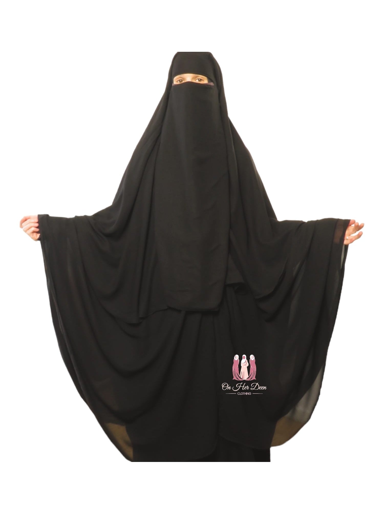 Long Layer Niqab OnHerDeen Clothing 