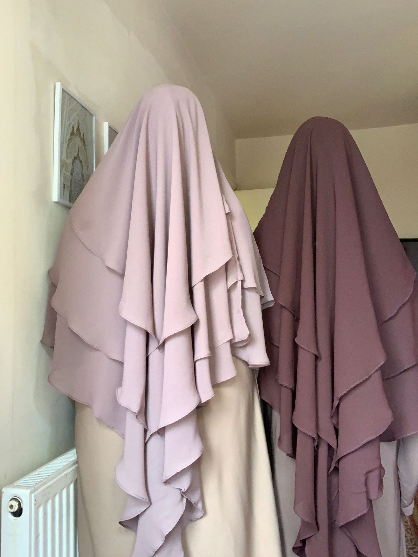3 Layer Diamond khimar - OnHerDeen