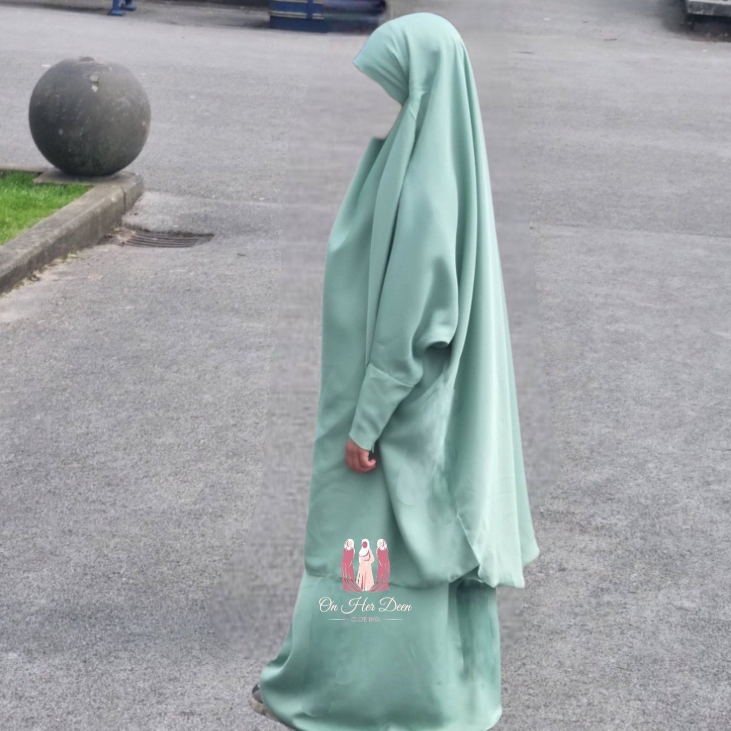 Girls Lux Nida 2 piece Jilbab - OnHerDeen