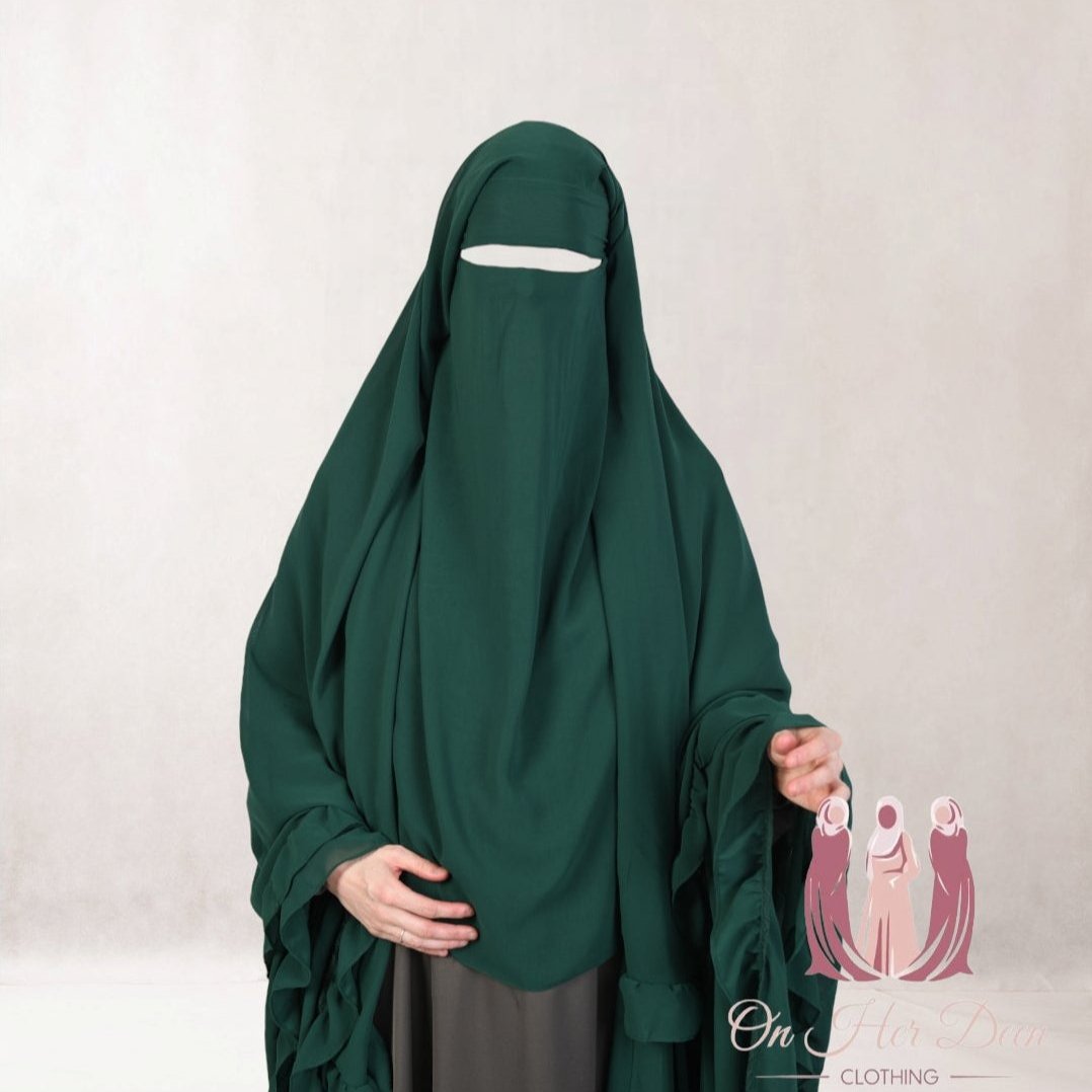 Xl Niqab-Khimar Ruffles