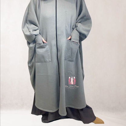 Firida 3.0 Abaya Poncho-Grey