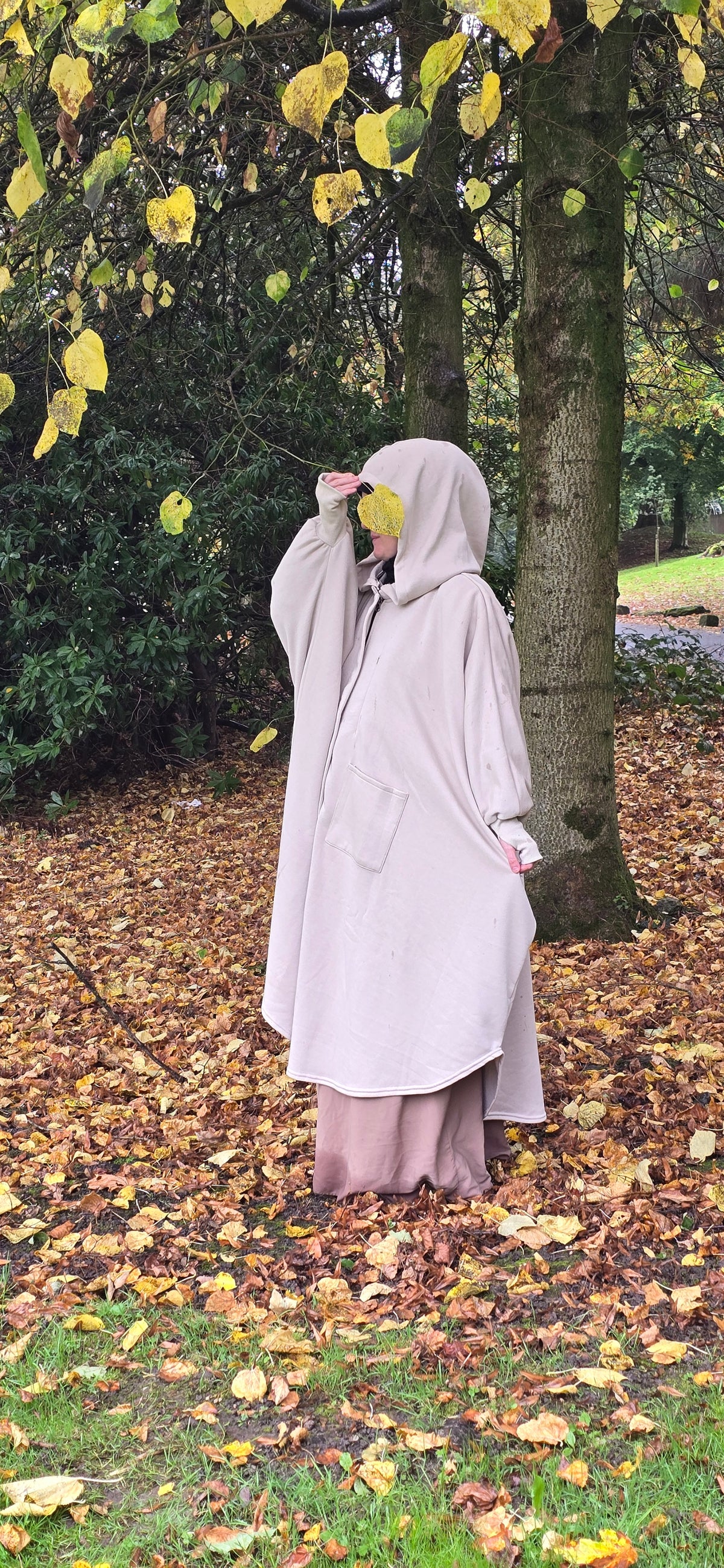 FIRIDA Oversized Abaya Coat - Musk White