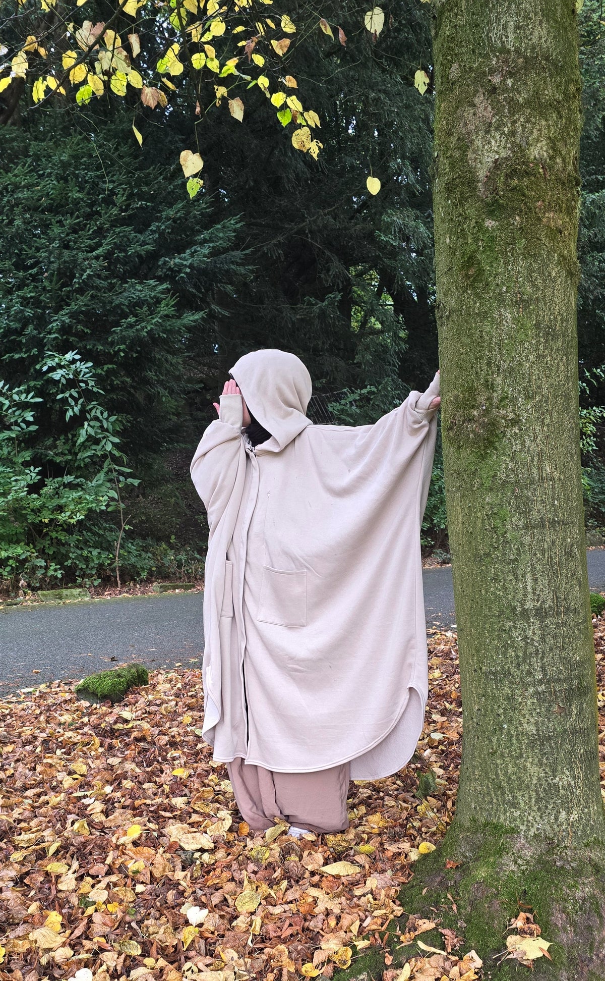 FIRIDA Oversized Abaya Coat - Musk White