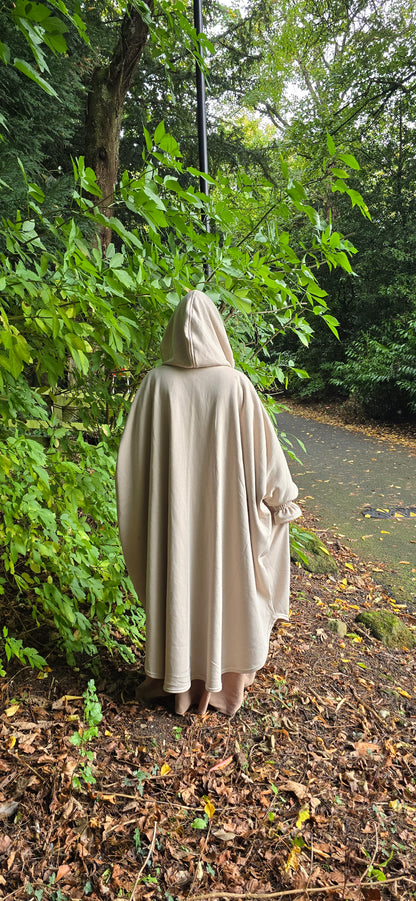 FIRIDA Oversized Abaya Coat - Musk White