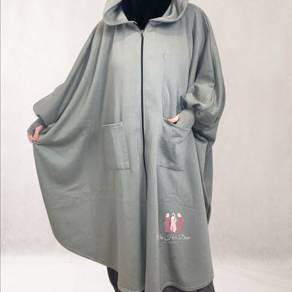 Firida 3.0 Abaya Poncho-Grey