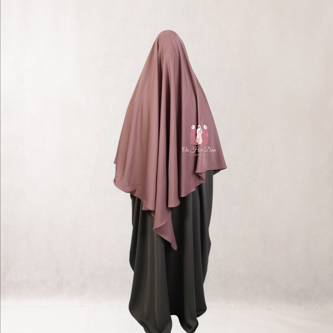 Lina- Nida Lux Triangle Khimar dusky pink