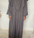 Girls grey khimar and abaya set OnHerDeen Clothing 