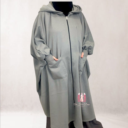 Firida 3.0 Abaya Poncho-Grey