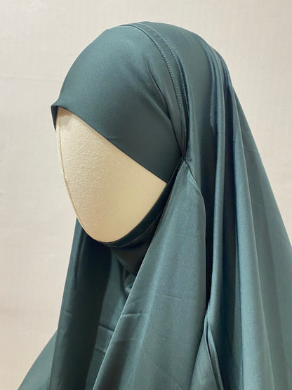 Luxury One Piece Jilbab with thumbhole sleeves