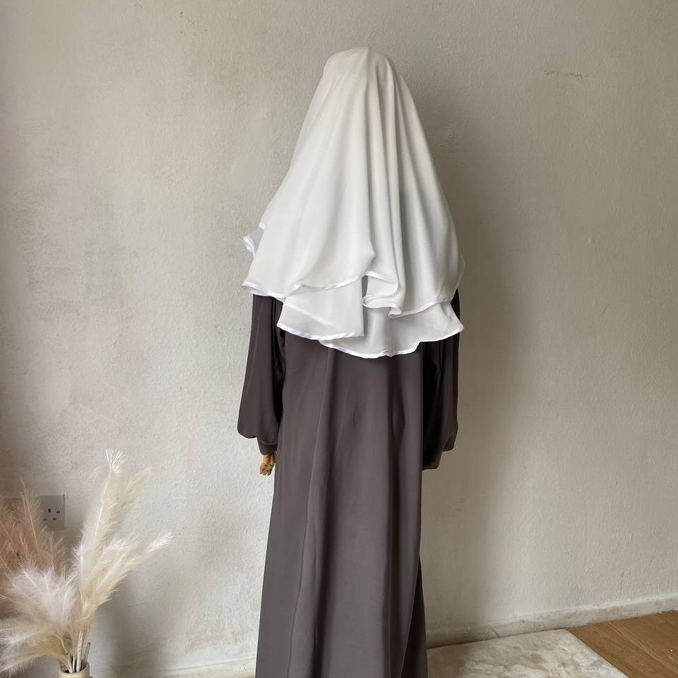 White Nikkah Bridal Niqab OnHerDeen Clothing