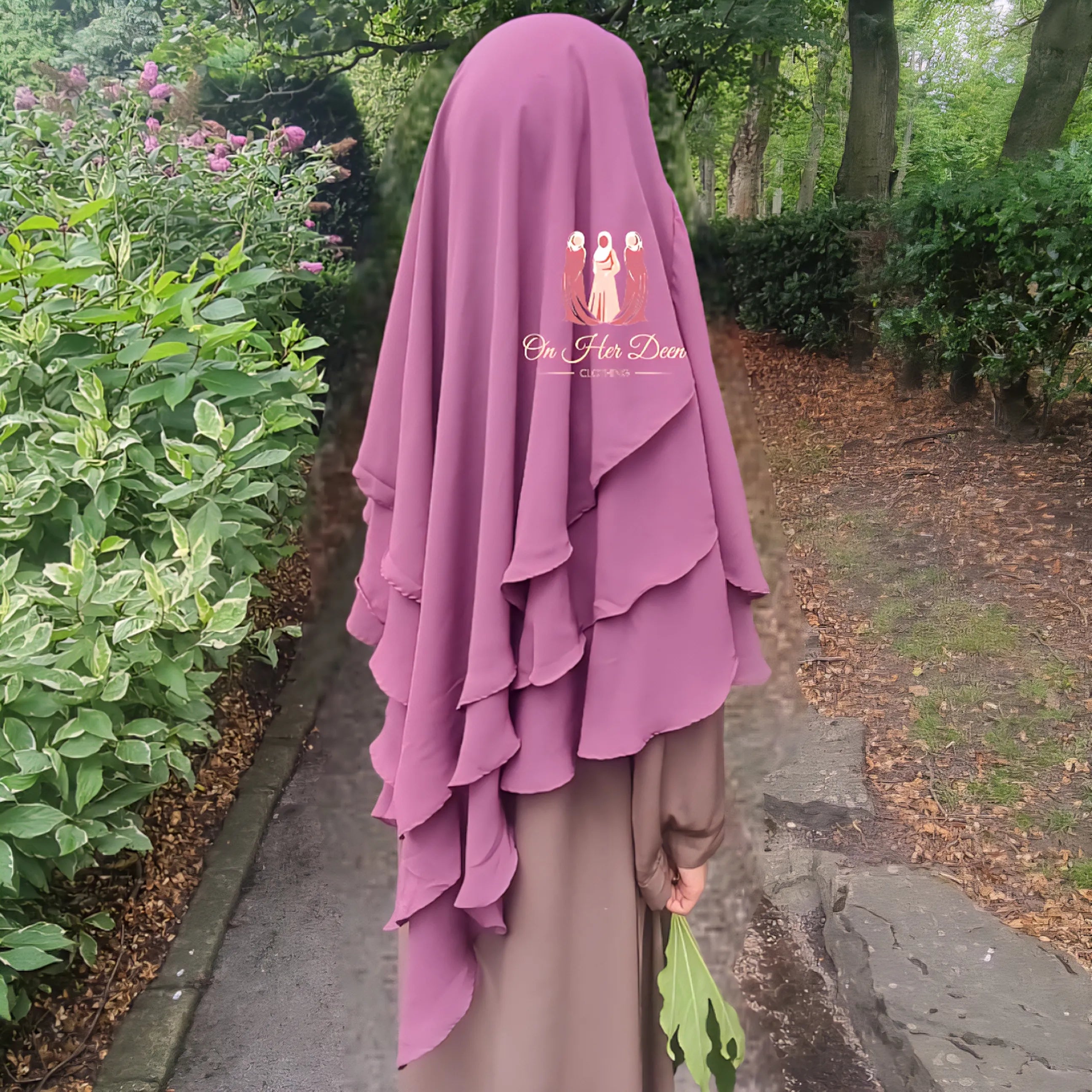Girls Korean chiffon Layered Khimar Hijabs
