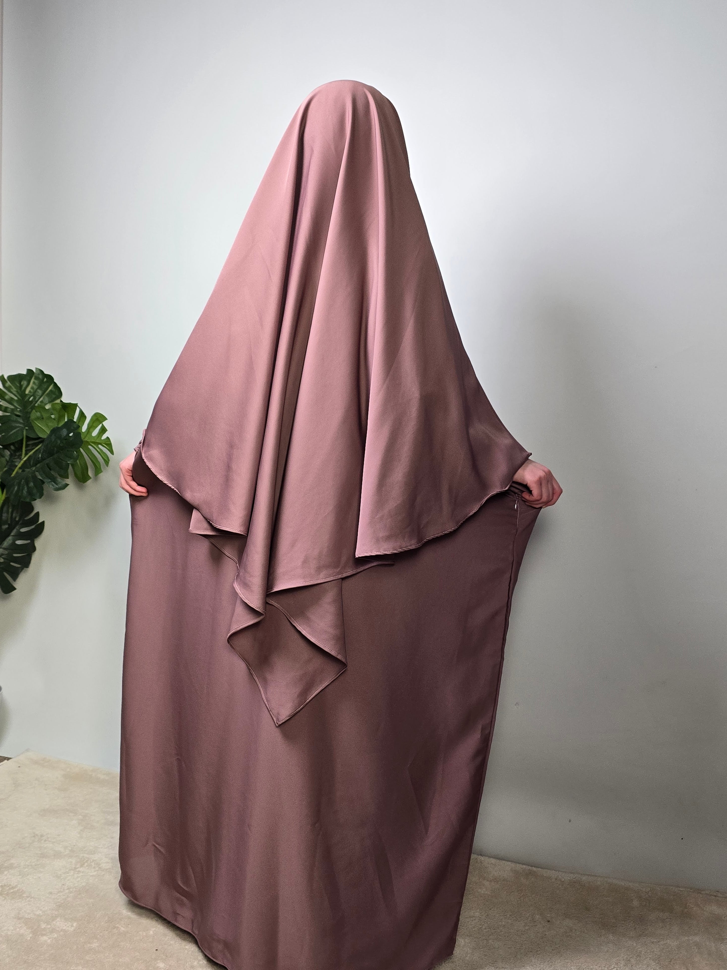 Girls in mauve pink butterfly asya with ruffled sleeves 