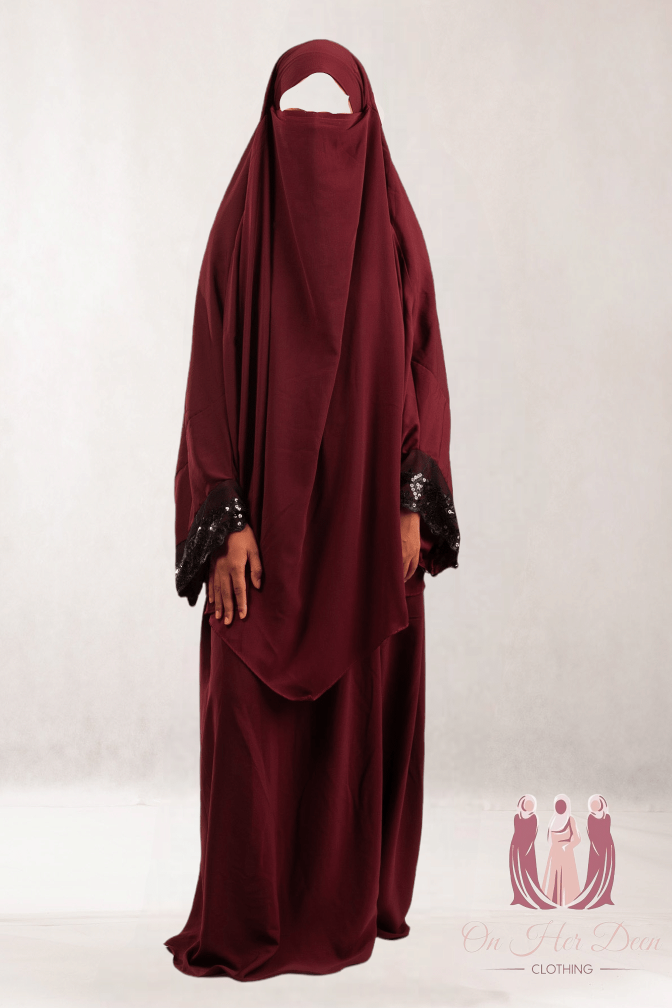 Diamond Layered two-piece Jilbab