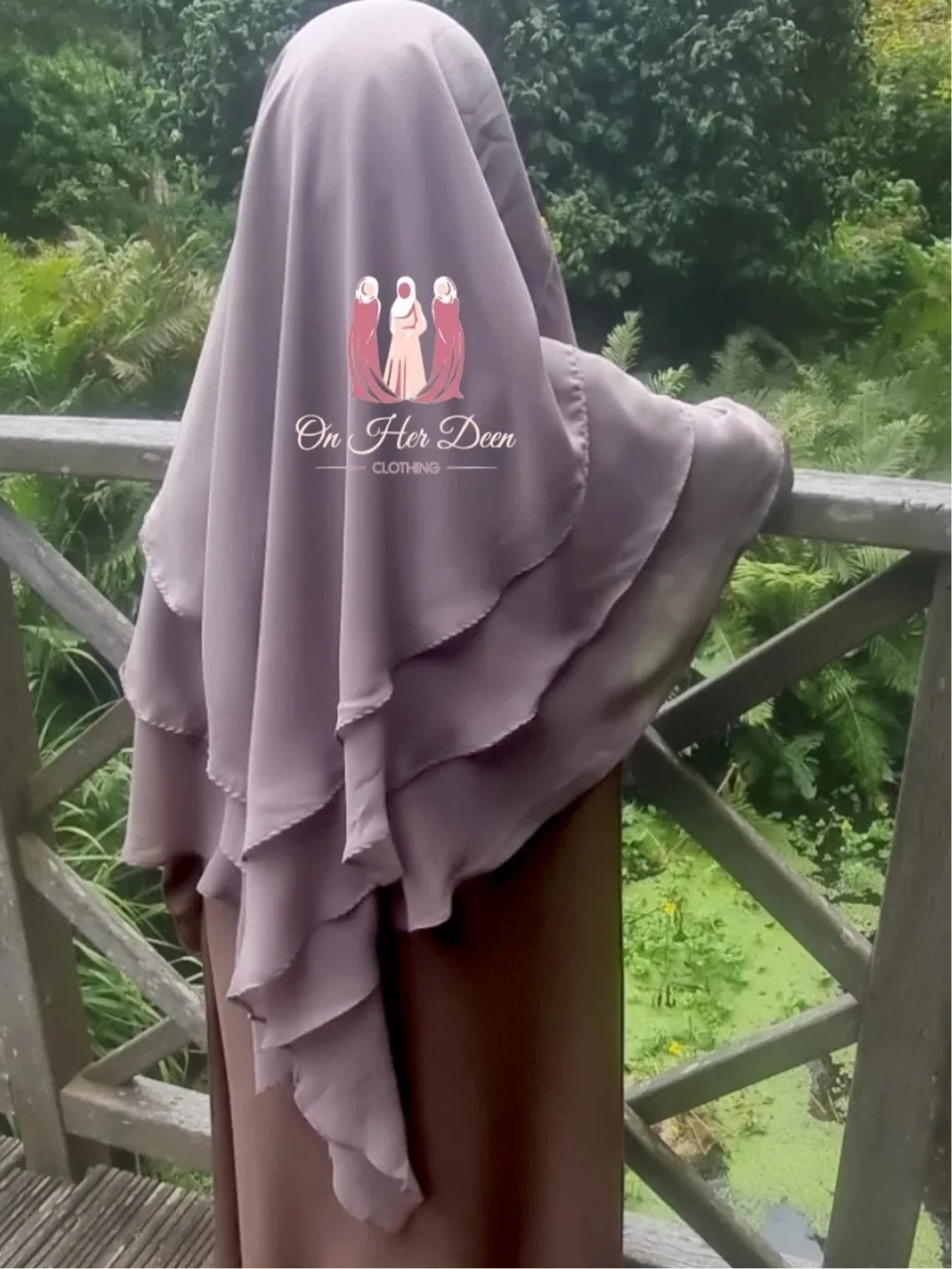 kids grey chiffon khimars onherdeenclothing