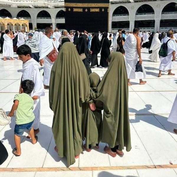 One piece jilbab for kids forest green