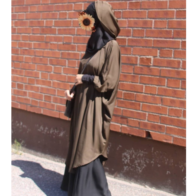 hooded modest sports wears for women 2 piece jilbab in Nida