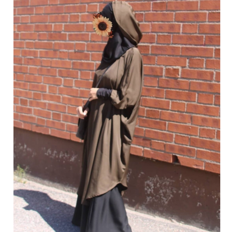 hooded modest sports wears for women 2 piece jilbab in Nida 