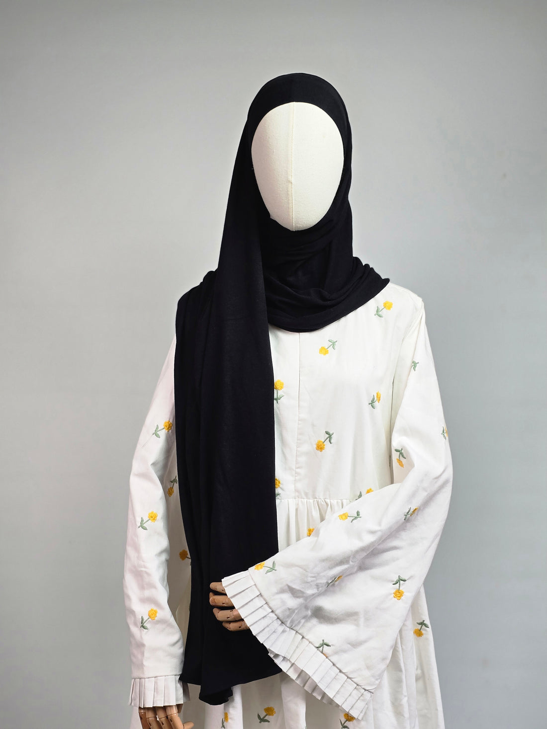 Black XL Jersey Hijab