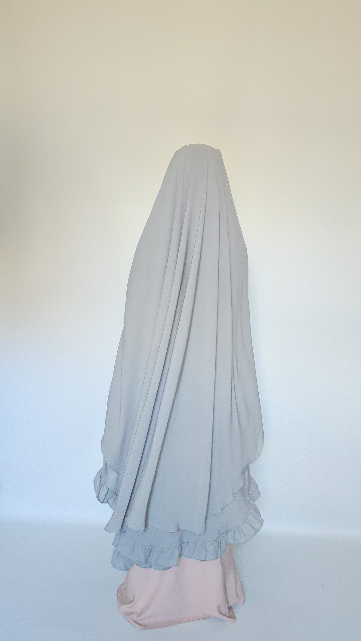 Widows Peak 3 Layer Niqab with Nose String