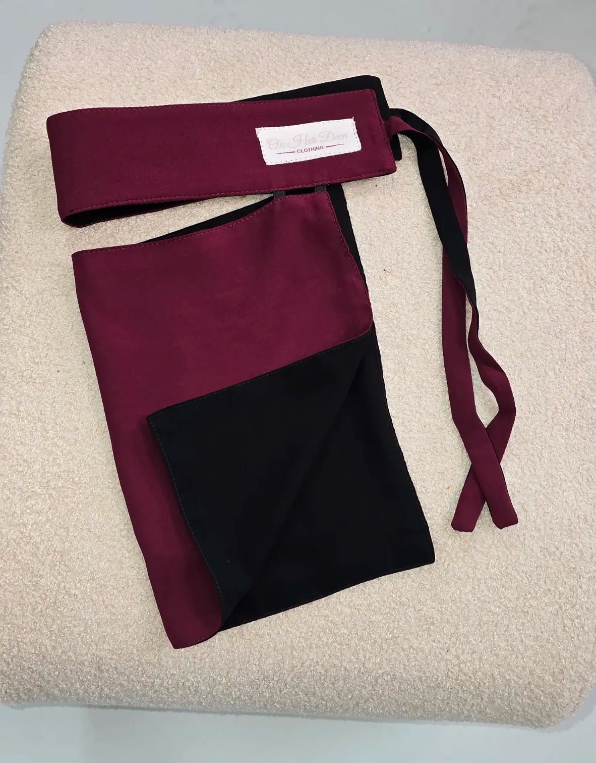 Reversible 2 in 1 Stiff Headband Saudi Niqab