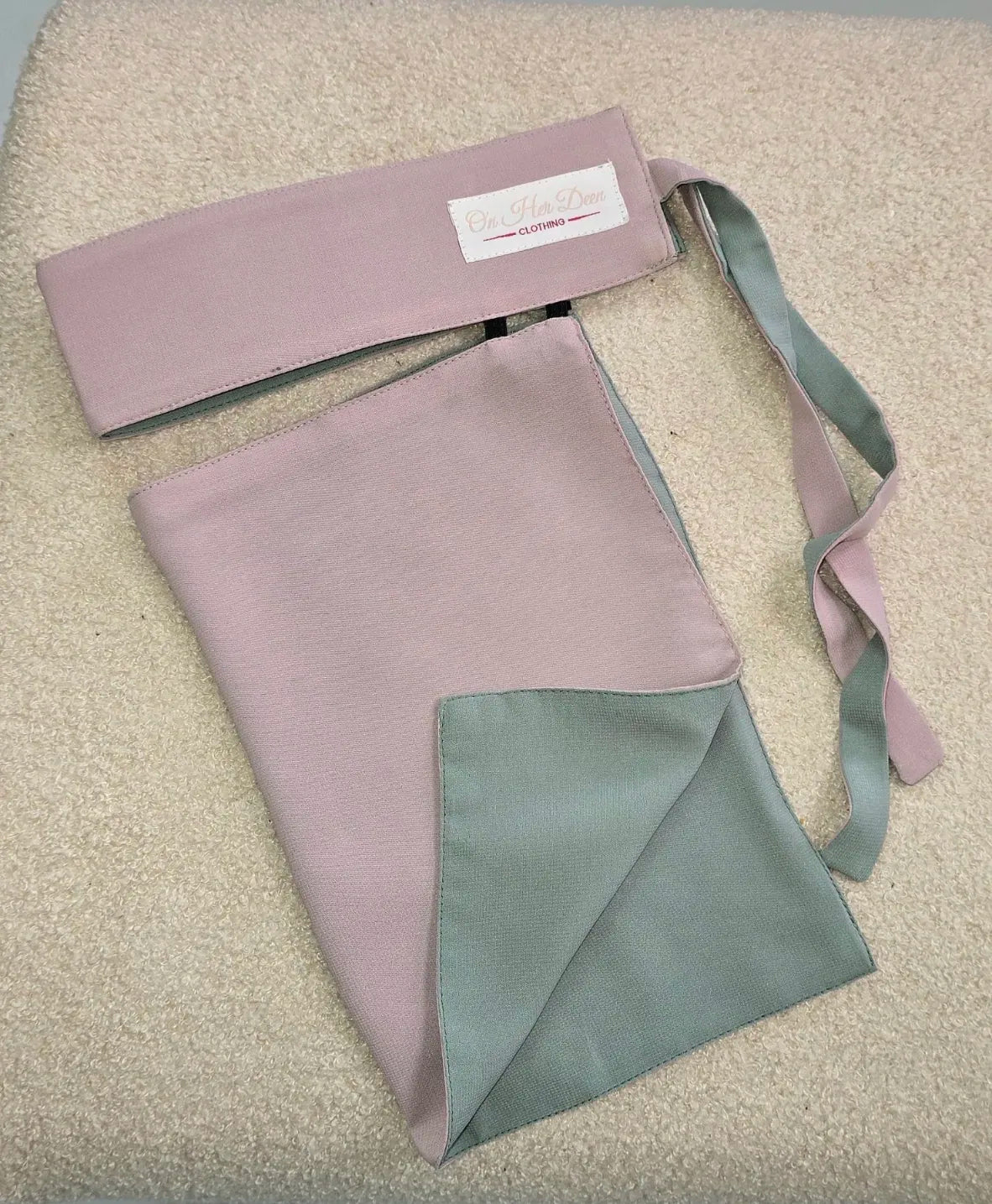 Reversible 2 in 1 Stiff Headband Saudi Niqab