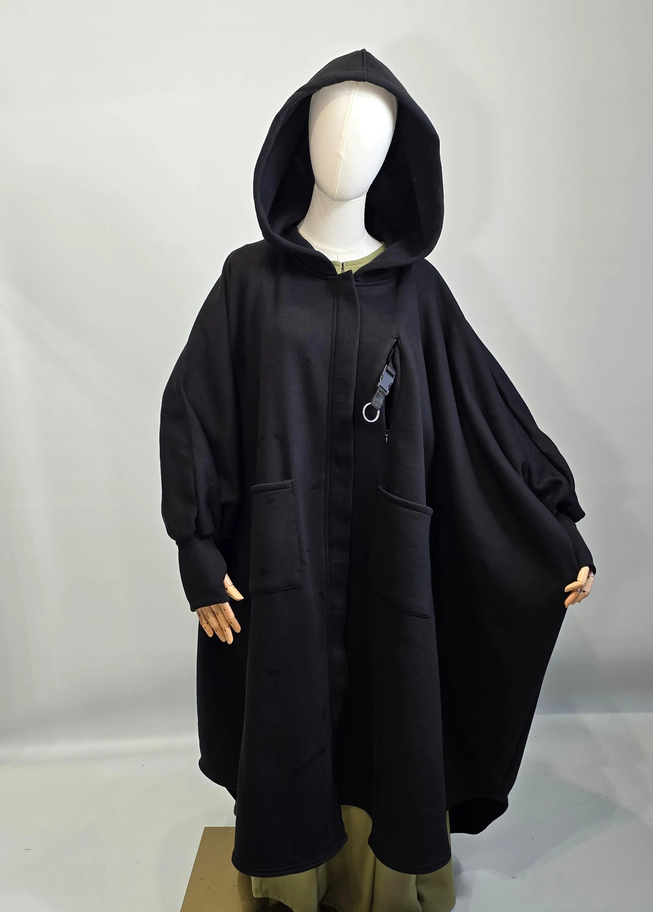 Firida Oversized poncho Modest Fleece Coat