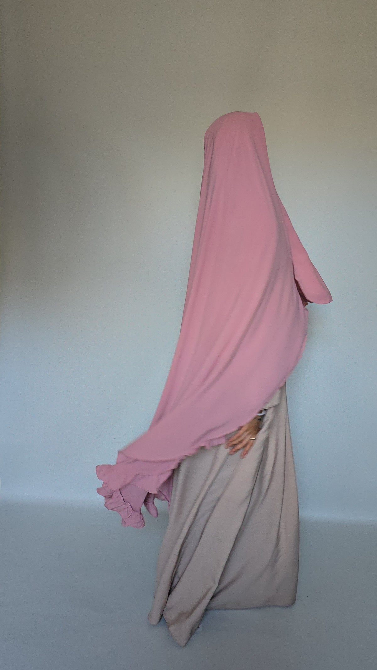 Widows Peak 3 Layer Niqab with Nose String