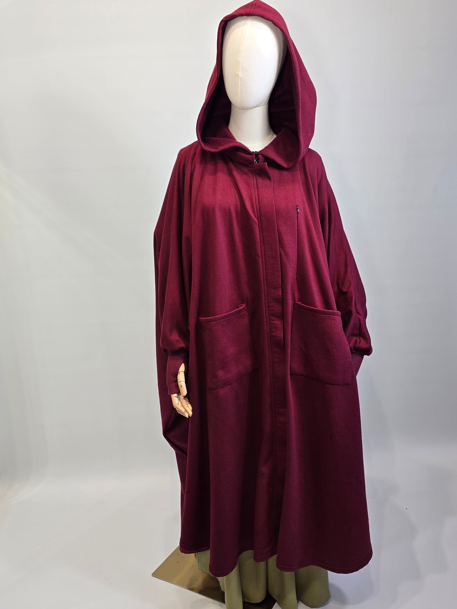 Oversized Abaya Poncho Jacket fleece